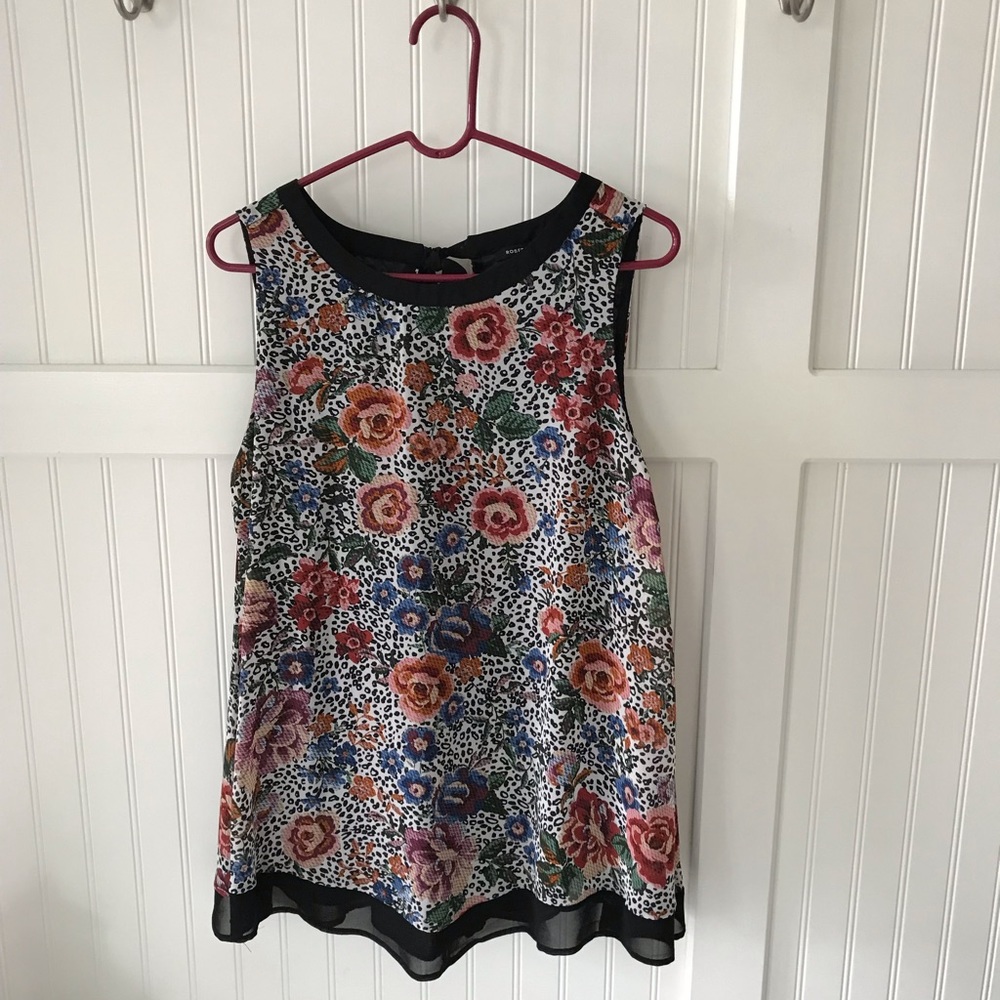 Robert Louis sleeveless sheer top
